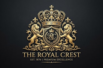 design a regal luxury logo with royal elegance and premium branding