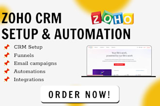 setup and customize zoho CRM zoho campaigns email automation