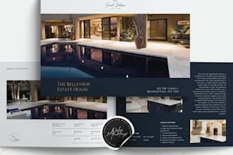 design real estate agent property pitch booklet, listing marketing presentation