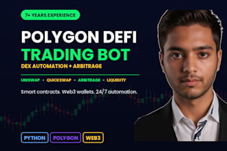 build a custom polygon defi trading bot with arbitrage