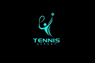 design unique tennis export logo