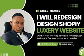 build luxury shopify website design redesign aesthetic luxury shopify storeclone