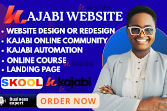 setup kajabi online course, kajabi website, landing page,
