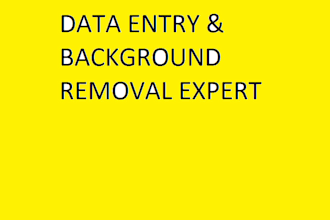 do fastest bulk image background removal and data entry