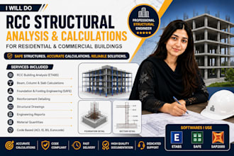 design rcc residential and commercial buildings with structural calculations