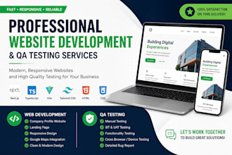 build a professional company profile website