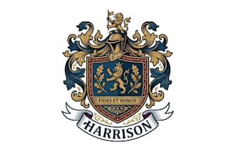 design, luxury, heraldic, vintage, family crest logo