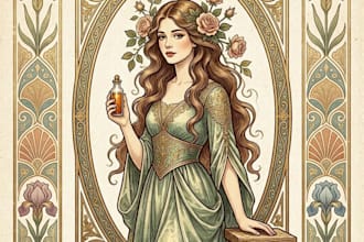 draw anything in art nouveau style
