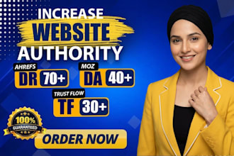 increase DR to 40 to 70 permanent ahrefs DR increase moz da