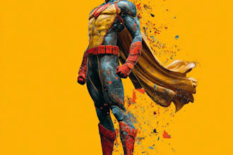 superhero character for comics