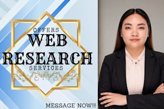 do web research for your project