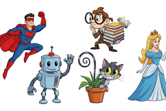 draw cartoon illustrations for you