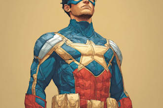 superhero character for comics
