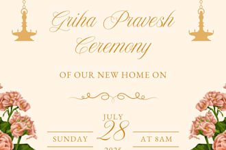 design a traditional wedding invitation card in canva