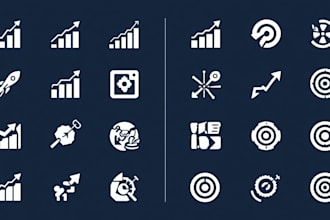 design professional custom vector icon set and icon sheets