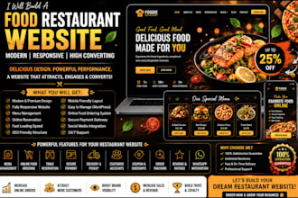 build restaurant website food wordpress website and online food ordering