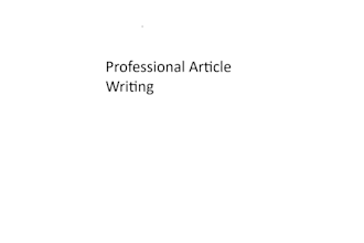 write professional articles and blog posts