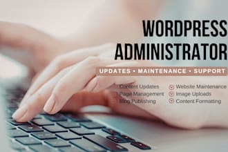 manage and maintain your wordpress website