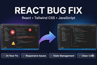 fix react bugs and tailwind CSS issues fast