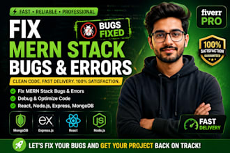 fix mern stack bugs and errors fast
