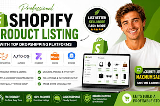 do shopify product listing with cj dropshipping, autods, zendrop, dsers, syncee