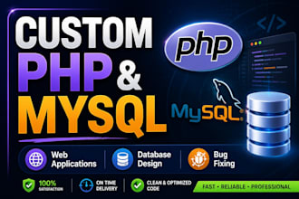 build custom PHP mysql web application