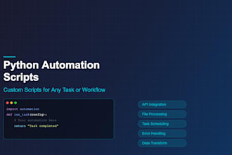 build python automation scripts for any task or workflow