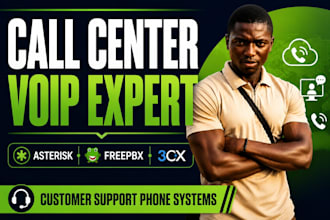 setup and configure your voip and telephony for call center or customer support