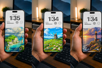 give you premium wallpaper pair pack