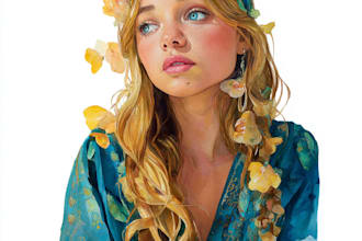 watercolor portrait painting, photo to watercolor portrait