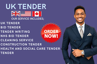 prepare winning UK tender bids, nhs contracts, and proposal writing services