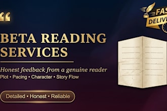 review your story like a first time reader and give honest feedback