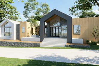 design premium 3d exterior renderings with sketchup and d5