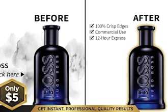 do professional background removal,cut out images white bg