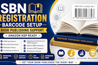 get you isbn and barcode registration for your book