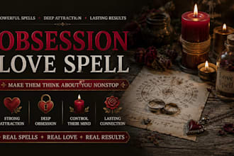 cast a powerful obsession love spell for attraction and commitment