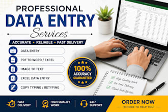 data entry and copy typing services with accuracy