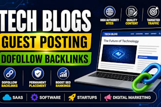create authority tech backlinks through guest posting