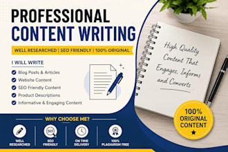 write SEO friendly blog posts and articles