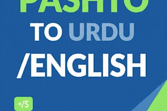 translate english to pashto and urdu manually