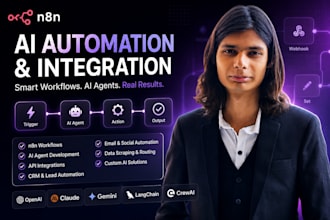 do n8n automation, integration , n8n workflow, n8n ai agent