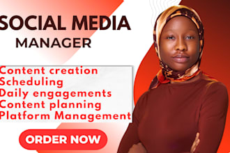 be your social media marketing manager content creator and social media marketer