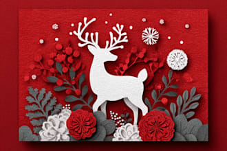 create a custom christmas card