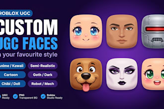 create custom roblox ugc face and ugc items