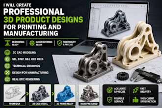 design fabrication 3d cad models for printing, prototyping, and manufacturing