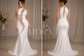 design elegant bridal gowns and custom fashion outfits