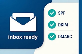 set up cold email system with spf dkim dmarc for inbox delivery