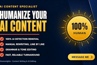 humanize ai content into natural human writing