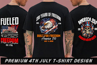 create custom 4th of july and patriotic t shirt designs