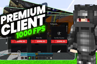 make a custom minecraft pvp client and launcher